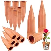 TKSCUSR Plant Self-Watering Stakes-15 Pack Terracotta Automatic Plant Waterer Devices Auto-Water Irrigation System for Indoor