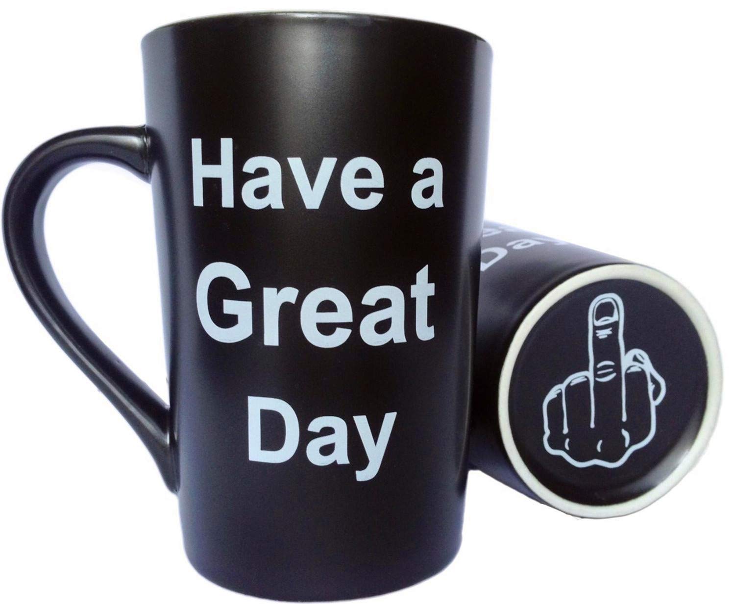 This Funny Christmas Gifts Coffee Mug Have a Great Day Ceramic Cup Black, Office and Birthday Gifts, 12 Oz — image 1