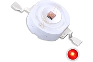 LEDGUHON 10Pcs High Power LED Chip Red Light 660nm Light Emitter Diode 3W Led Physiotherapy Lamp