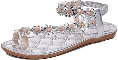 flat silver sandals wide width