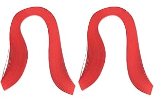 HZTYYIER Quilling Paper Red 600 Stripes DIY Quilling Paper 3Mm Width Solid Color Origami Paper Hand Craft Decoration(#1)