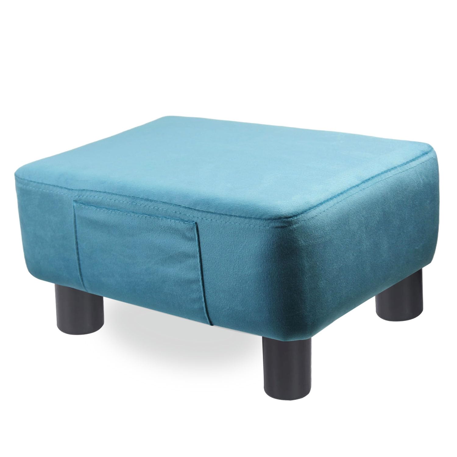 Photo 1 of ***MISSING PARTS***
AOKMZUS Ottoman Footstool, Rectangular Velvet Footstool, Sofa Stool with high Elasticity Sponge seat and Metal Round Legs, Used for Bedroom, Living Room, Office Desk, Courtyard footrest (Sky Blue)