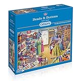 Gibsons Beads and Buttons Jigsaw 1000 Pieces Puzzle