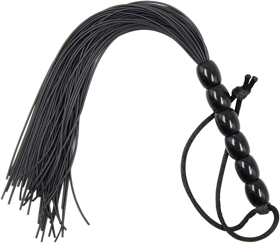 LUOEM Tassels Leather Whip Adult Flirting Whip for Couples Role Play