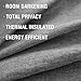 jinchan Linen Fabric Moderate Blackout Curtain Panels for Bedroom Room Darkening Drapes for Living Room Window Treatment Set (2 Panels, 84-Inch, Soft Gray)