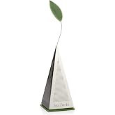 Tea Forte Icon Stainless Steel Tea Infuser | Extra Fine Mesh - Silicone Leaf Handle &amp; Base - Steeps Loose Leaf Teas &amp; Keeps Leaves Out Of Cups
