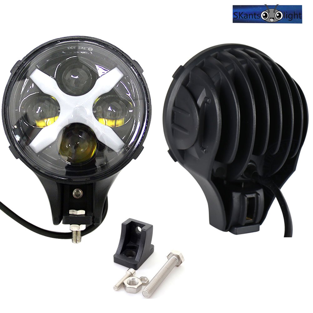人気ブランド 車 バイク 車外灯 作業灯 送料無料 前照灯 12v 24v対応 一年保証付き ジープ 自動車 Led サーチライト ワークライト B078pc4qdz ライトセット 赤いイカリング Vosicky ボスキー 汎用作業灯 も適用 60w ライトセット 赤いイカリング 2個セット