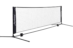 Aoneky Mini Portable Tennis Net for Driveway - Kids Soccer Tennis Net - Pickleball Net