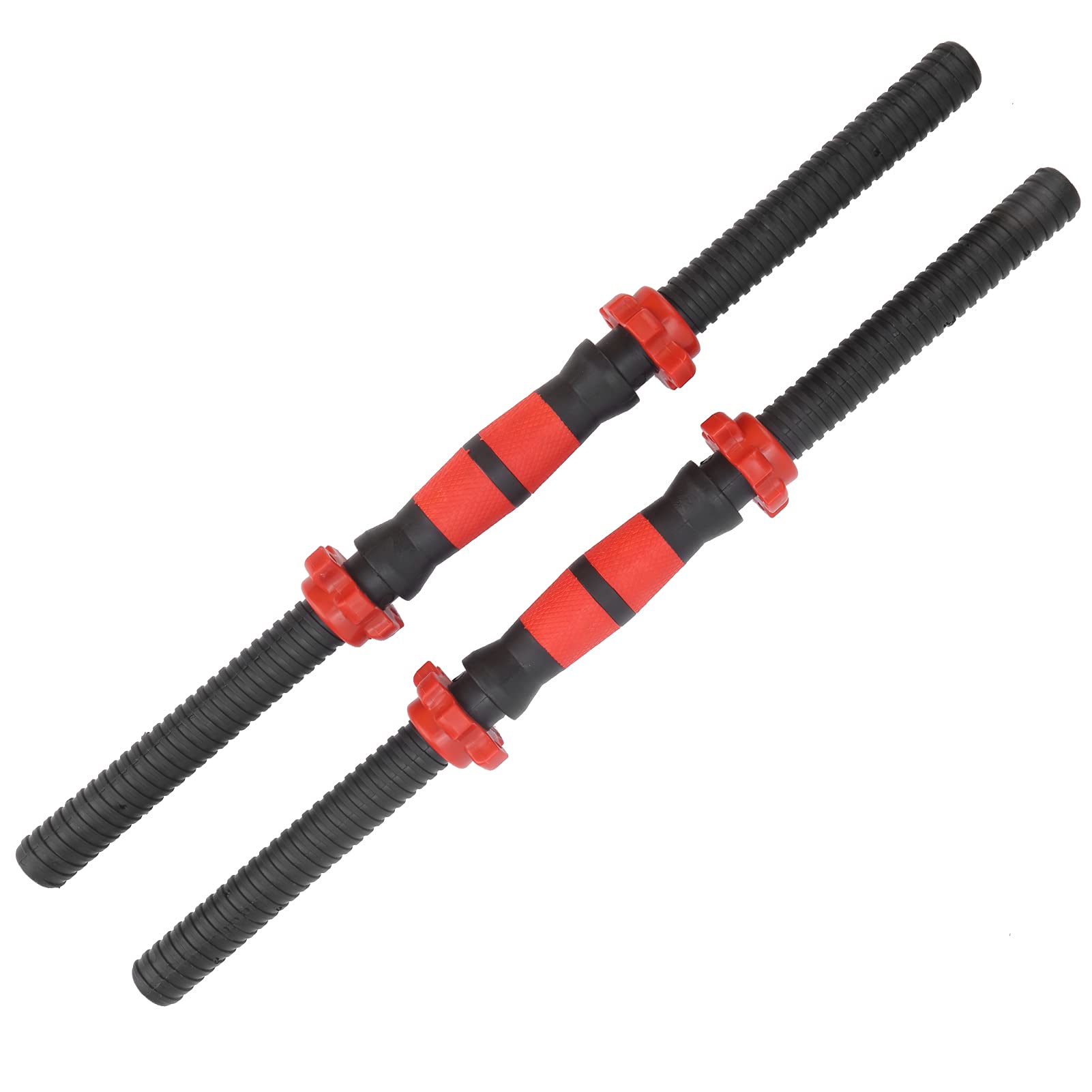 cersalt Dumbbell Bars with Nuts, PP Plastic 50cm 50cm Dumbbell Bars for Various Warm‑up Exercises