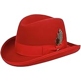 Epoch hats company Classico Men's Wool Felt Homburg Hat