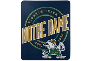 Northwest NCAA Notre Dame Fighting Irish Unisex-Adult Fleece Throw Blanket, 50" x 60", Campaign