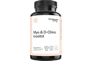 Wholesome Story Myo-Inositol & D-Chiro Inositol Supplement for Women | Fertility Supplements for Hormonal Balance & Ovarian Health Support | Myoinositol | Ideal 40:1 Ratio | 30 Servings