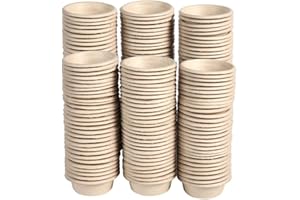 AUTSEEYS Paper Gecko Feeding Cups Reptiles Food and Water Bowls Feeder 0.5oz Small Cup Feeding Ledge Replacement Cups for Crested Gecko Lizards Spiders,100Pack