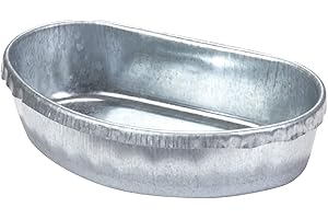 Pet Lodge® Galvanized Cage Cups | Feeder & Waterer for Small Animals | Clips Inside of Cage | Bunny Cage Cup | 1 Quart