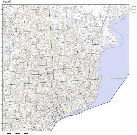 Warren Mi Zip Code Map Amazon.com: Warren, MI ZIP Code Map Laminated: Home & Kitchen