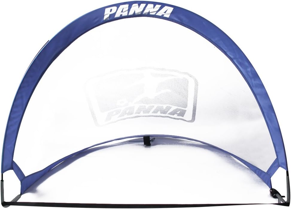 Panna Pop-up Soccer Foldable Goals (Pair) - Set of 2 Twistable Portable Goals with Carry Bag. Trademark PANNA OLE 024