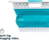 LIVIVO 58L Collapsible Laundry Basket with Handles Turquoise view 6