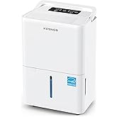 Kesnos 2,500 Sq. Ft. Energy Star 2025 Dehumidifier for Home & Basement, Ideal for Bedroom with Ultra Quiet 36 dB, 0.39-Gallon Water Tank with Drain Hose, 4 Pre-Set Modes, Auto Defrost, Timer