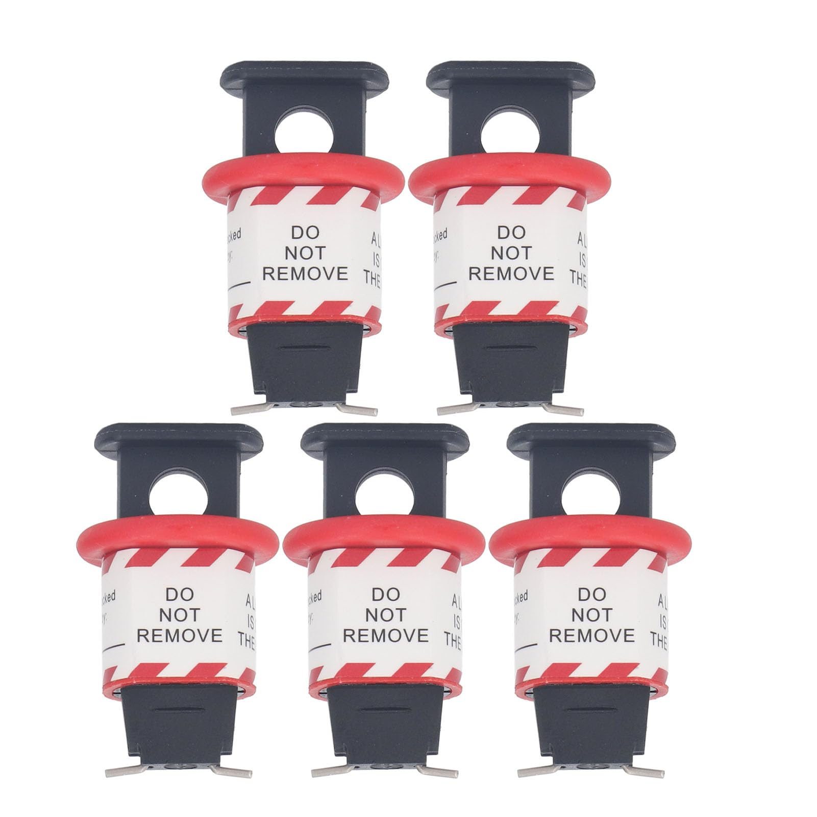MCB Lockout Kit 5Pcs, Miniature Circuit Breaker Lockout Device for Push Button & Toggle Types, Industrial Grade Electrical Safety Device for Power Isolation, for Electricians & Facility Maintenance