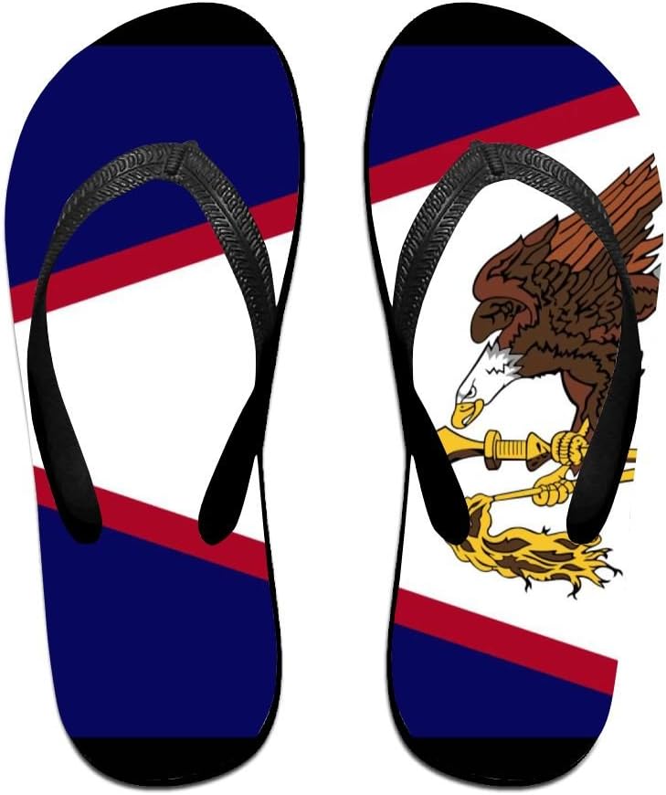 American Samoa's Flag Comfortable Flip Flops For Children Adults Men And Women Beach Sandals Pool Party Slippers