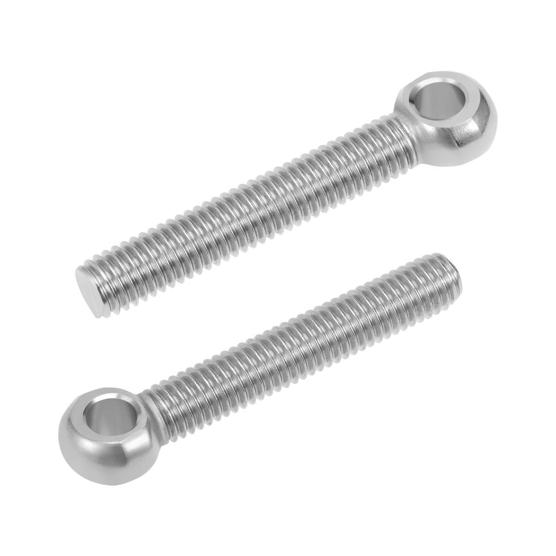 sourcing map M8 x 50mm Machinery Shoulder Swing Lifting Eye Bolt 304 Stainless Steel Metric Thread 2pcs