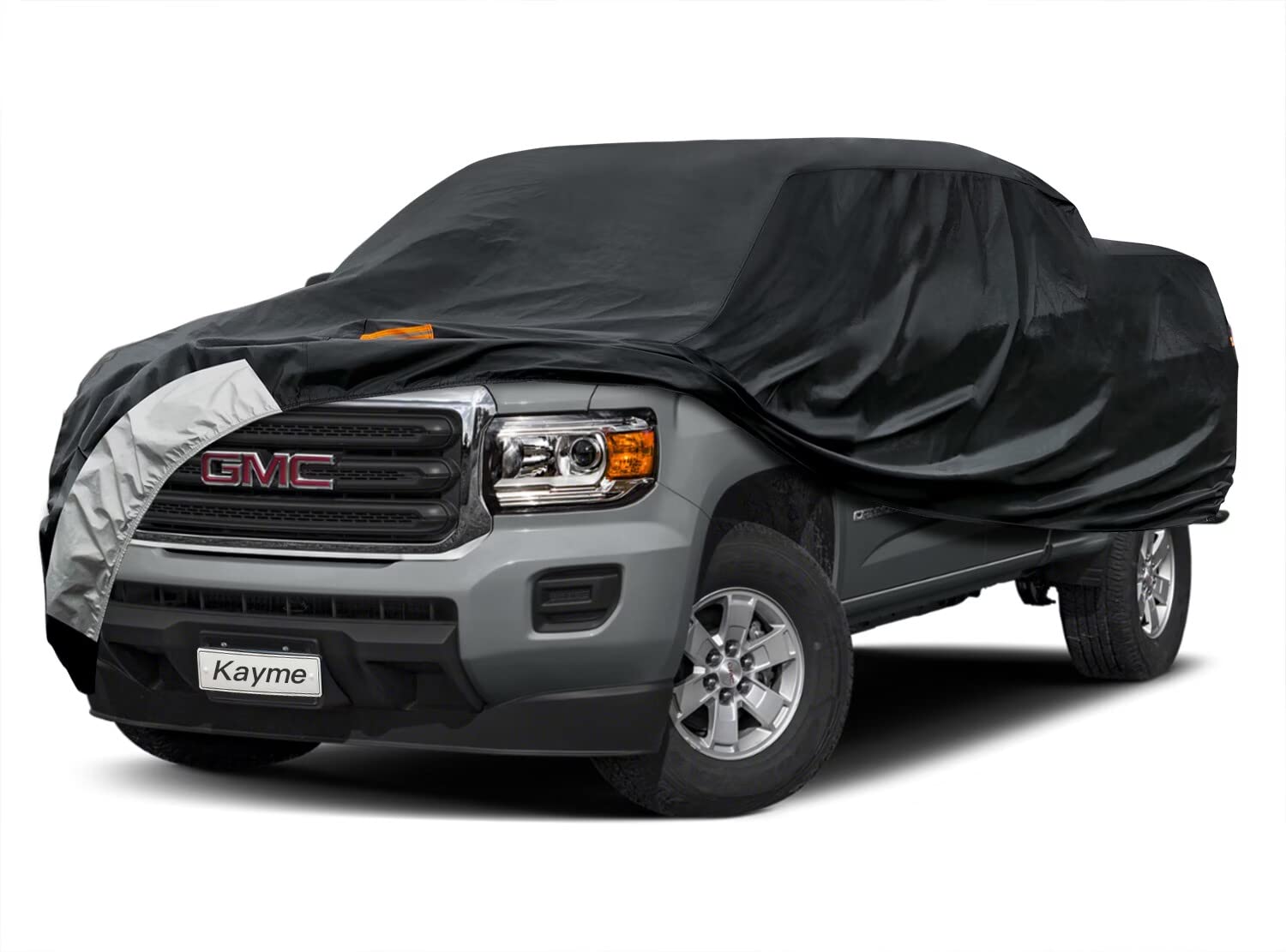 Photo 1 of Kayme 7 Layers Truck Cover Fit GMC Canyon (2015-2025) Crew Cab/Extended Cab, Waterproof All Weather, Heavy Duty Outdoor Pickup Truck Cover Sun UV Rain Protection.
