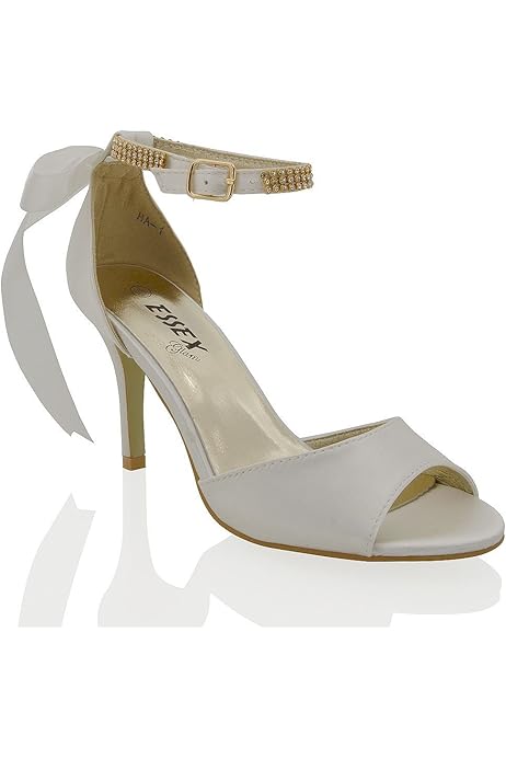 diamante wedge wedding shoes