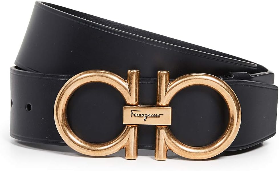 Men's Oversized Gancini Buckle Belt