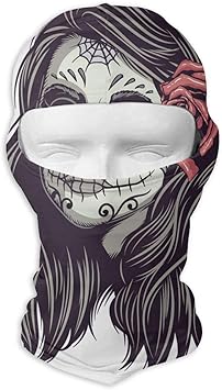 Amazon Com Mexican Girl Sugar Skull Full Face Ski Mask Balaclava