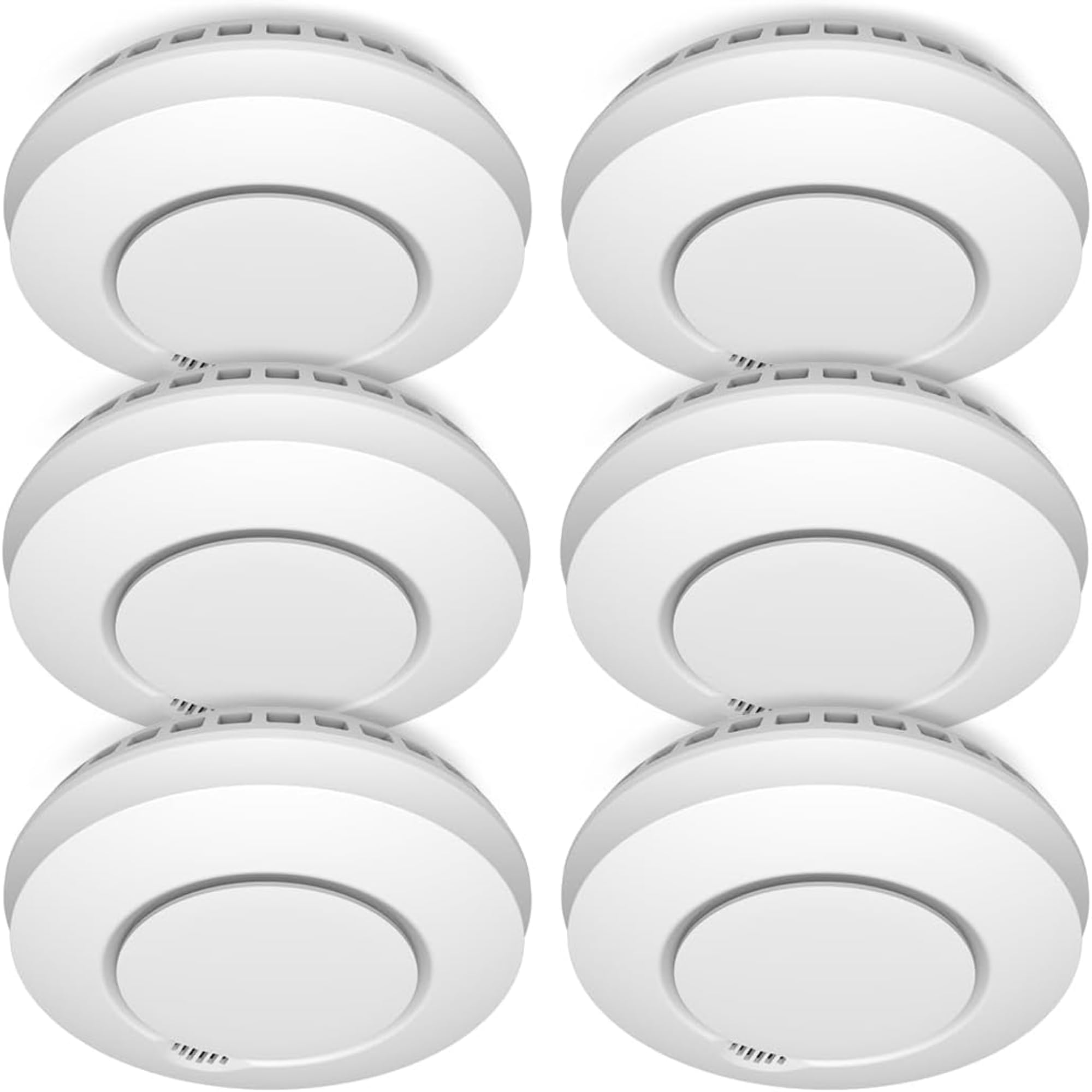 ELRO FZ5002R Connects wireless smoke detector-DIN EN14604 tested-with heat sensor-networkable-2-piece set, 6 pieces