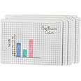 hand2mind Double-Sided Centimeter Grid White Boards for Students, Grid Board for Graphing, Dry Erase Boards, Portable Whiteboard, School Supplies, Classroom Supplies (Pack of 10)