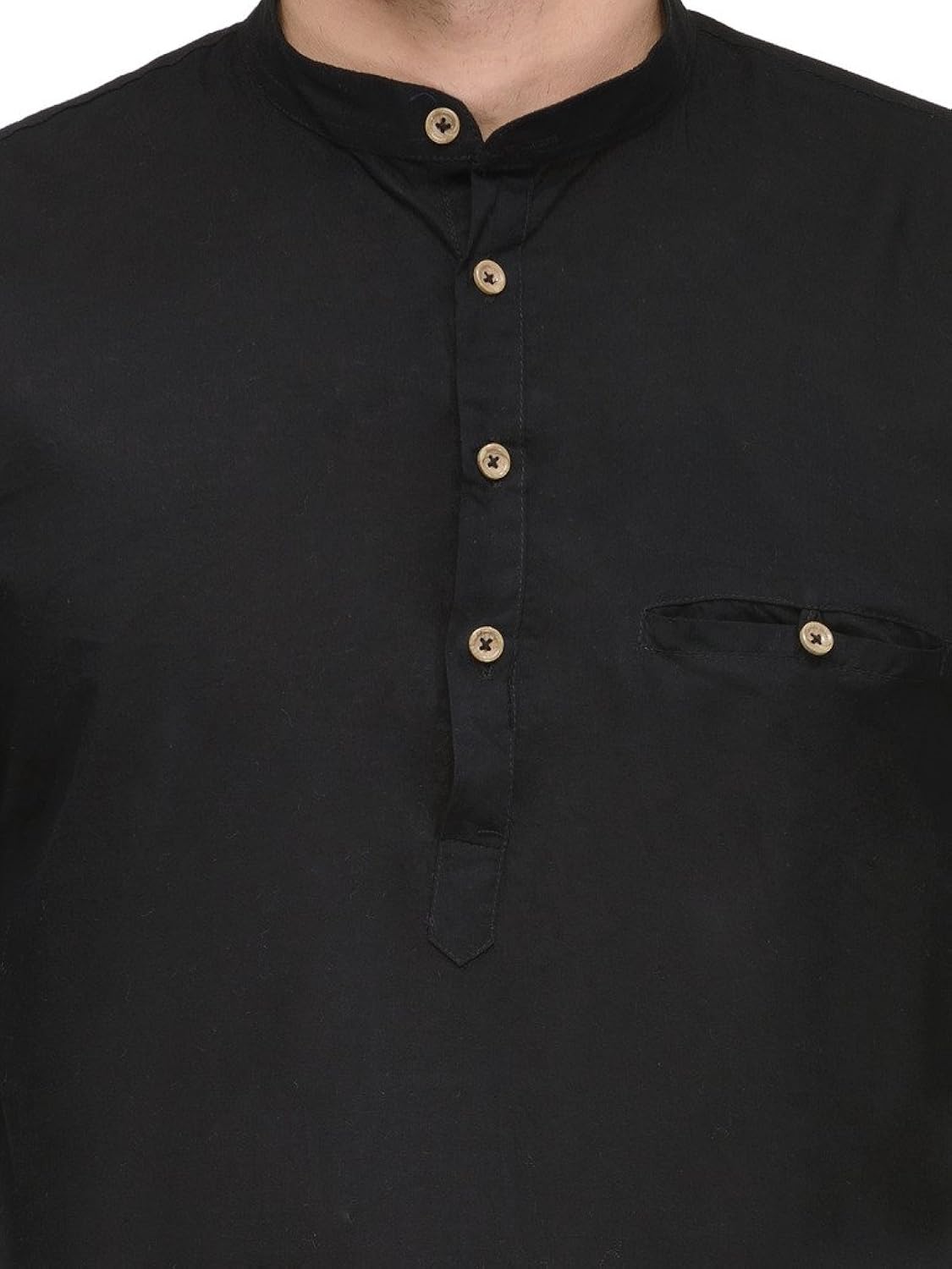 feed up men's cotton short kurta (feedu01kurta101lemon-p)