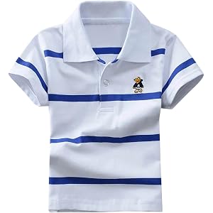 Boys Golf Polo Shirt Button Short Sleeve Activewear Polo Casual Wear | boys polo shirt polo shirt for boys