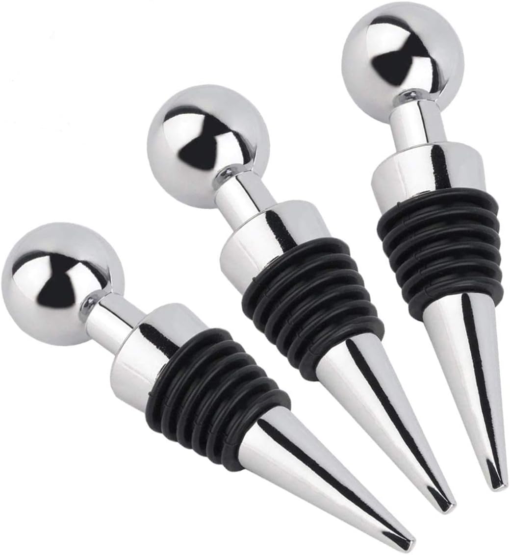 Flaschenverschlüsses Weinflaschenverschluss - 3PCS Wein Stopfen Wein Weinverschluss Kunststoff in Lebensmittelqualität Flaschenverschlüsse für die Weinsammlung Rotwein Champagner Bier Saver Sealer