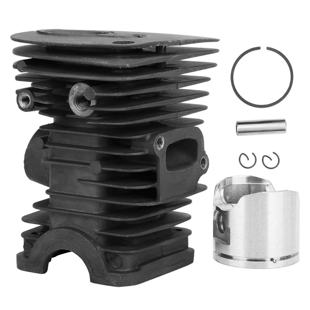 42mm / 1.7in Chainsaw Cylinder Piston Kits Die-cast Aluminum Cylinder Piston Assembly Kits for 345 Gasoline Chainsaw