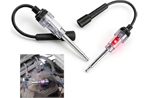 AEIMIAIDE 2PCS in-Line Spark Plug Engine Ignition Tester, Heat Resistant Plug Engine Ignition Tester for Auto Car Lawnmower S