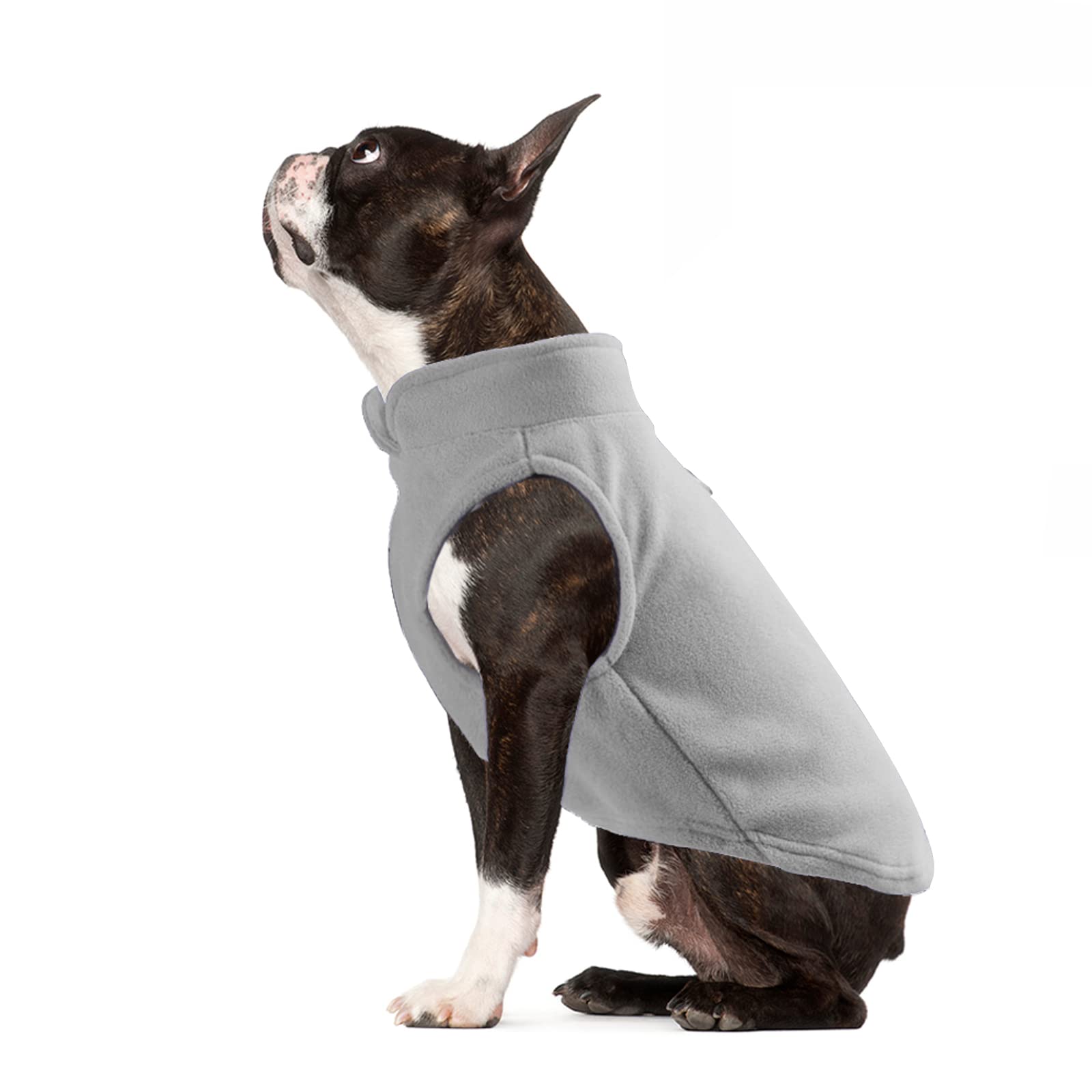 PETCUTE Dog Winter Coat With Warm Fleece Lining, Pet Clothes With Harness Hole, Warm Pullover Jacket for Cold Weather, Apparel for Puppy Small Dogs, Vest Sweater