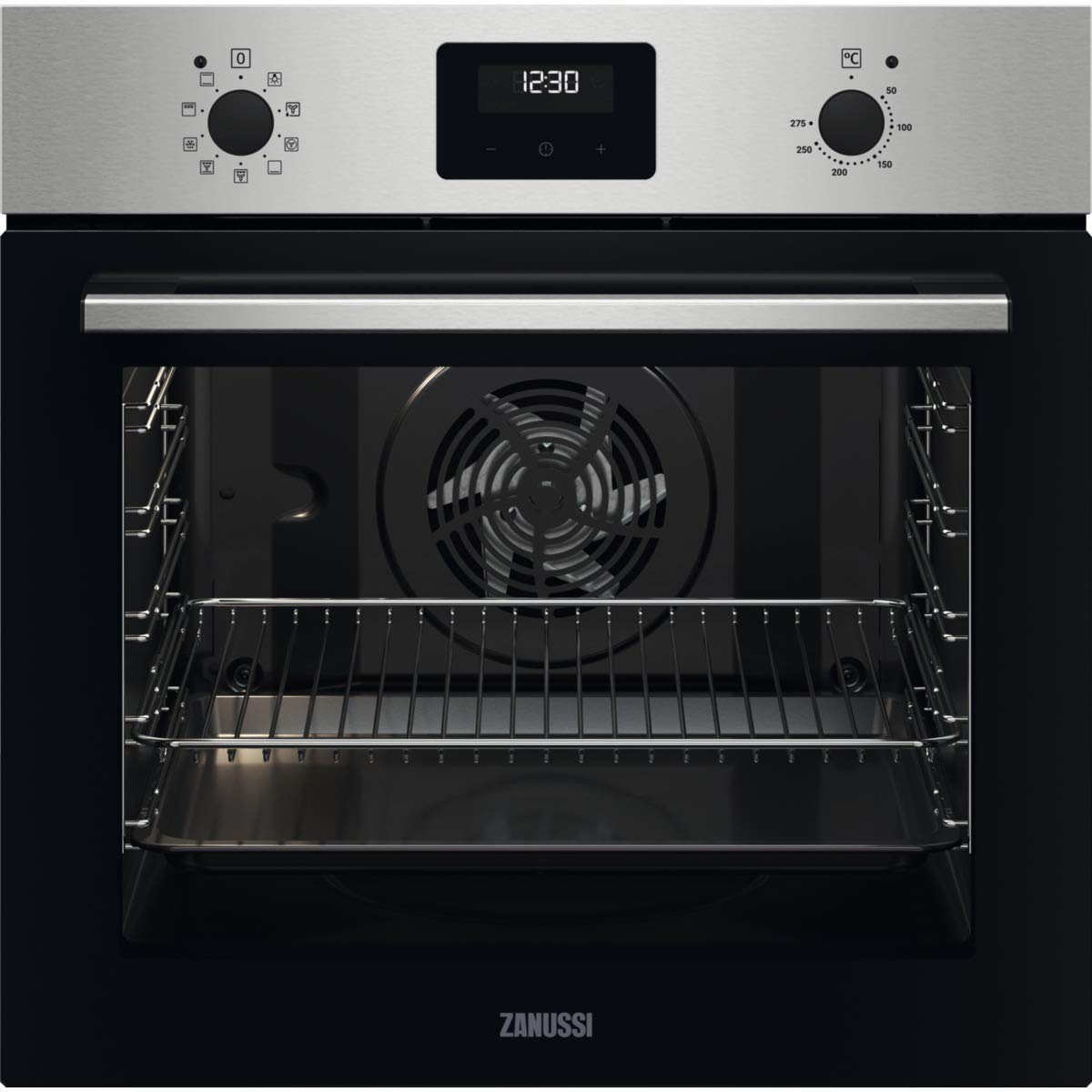 Zanussi-ZOHEX3X1-Horno-Multifuncion-con-Limpieza-AquaClean-8-funciones-con-cavidad-XXL-Reloj-electronico-Mandos