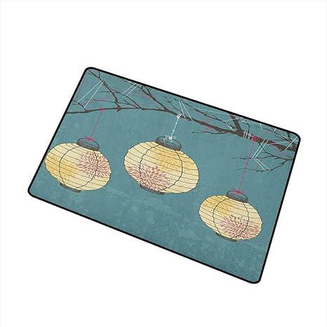 Amazon Com Lantern Outdoor Doormat Three Paper Lanterns Hanging