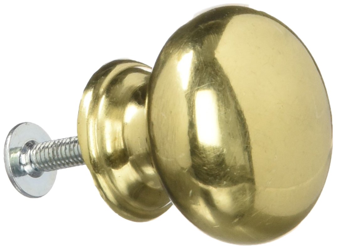Imex The Fox b-76085 Knob – Smooth Brass Brightness, 30 mm)