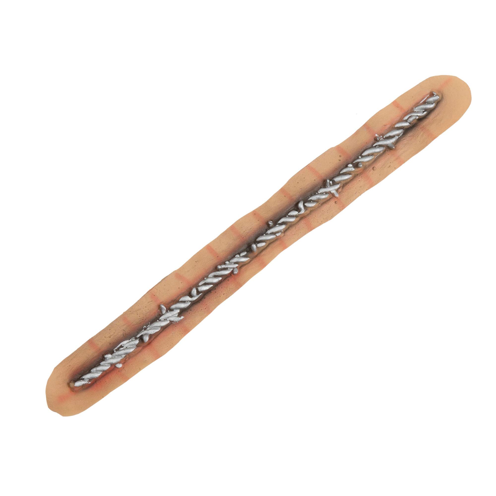 Brown & Silver Barbed Wire Neck Wound (Pack of 1) - Realistic Design, Perfect Fake Scars for Halloween, Cosplay, Events, & More