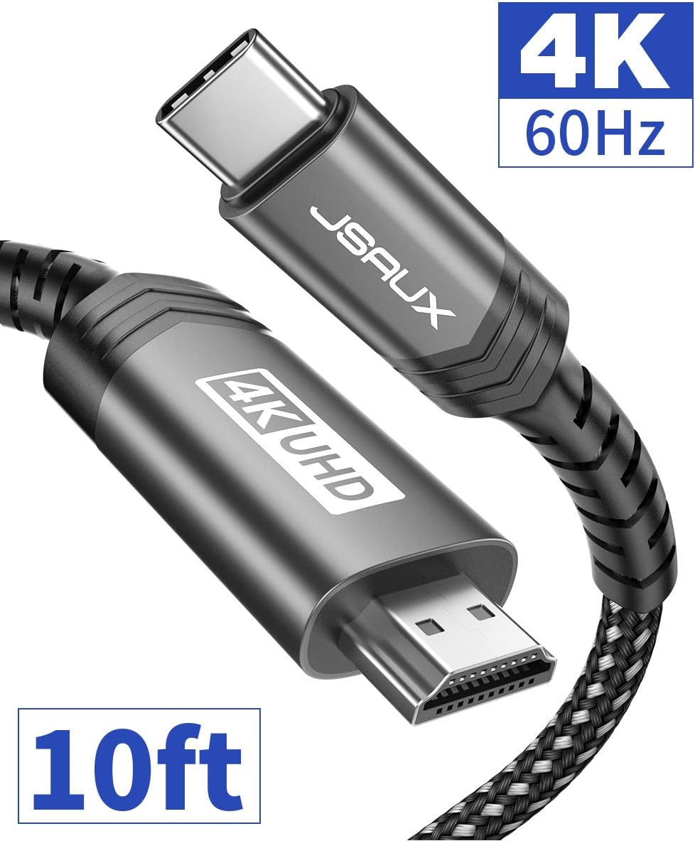USB C to HDMI Cable , JSAUX 4K60Hz Type C to HDMI Cord Amazon.co.uk