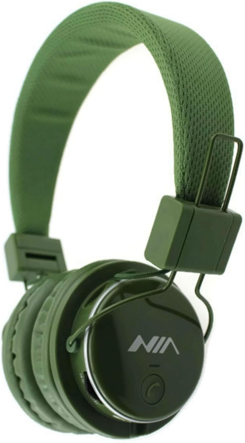 Ameego Foldable BT Headphones with Microphone, Micro SD/TF Card Player, FM Radio