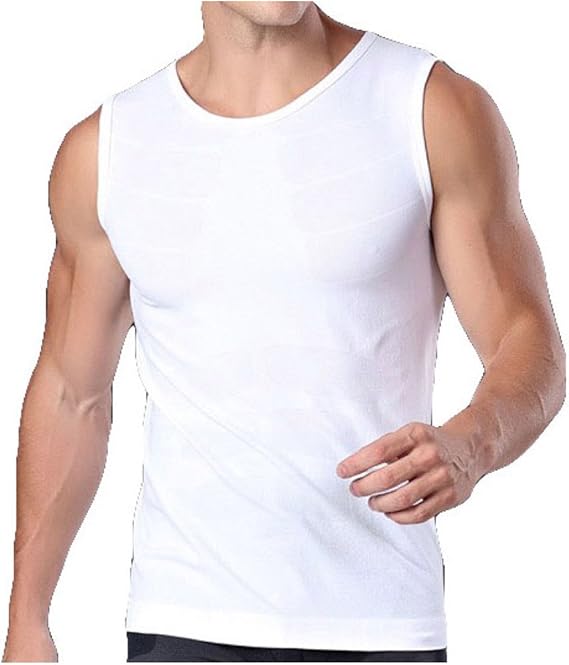 Amazon Co Jp メディカルサポート ノースリーブ メンズ機能性インナー 白 M 服 ファッション小物