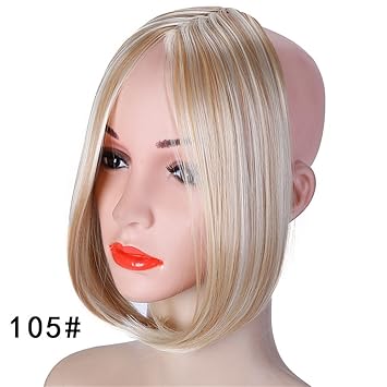 Amazon Com Long Clip In On Front Hair Side Fringe Hair Extension