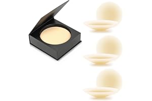 Chodwe Nipple Covers for Women, Adhesive Silicone Pasties, Reusable Sticky Bra, Nipple Covers No Show with Travel Box