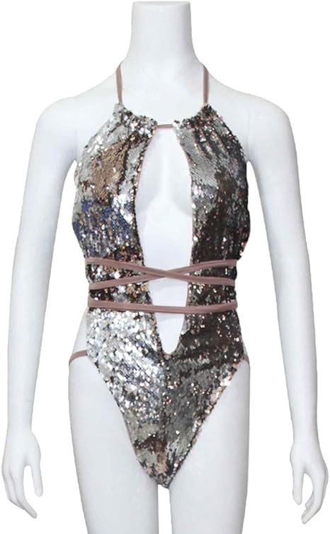 Hoohu - Brasier de baño de una Pieza Triangular Sexy Acolchado con