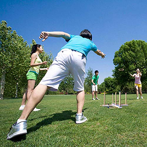 Mookis Classic Outdoor Ring Toss Games for Kids and Adults, Fun Famaily Party Games, Simple Yard Lawn Games, Birthday & Festival Gifts - Thumbnail 4
