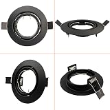 HiBay 10x Black GU10 LED Downlight Tilt Ceiling Lights 240V Non Bulbs Included view 6