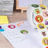 ZTMY 1500Pcs Reward Stickers 3 Roll 24 Designs Multicoloured for Classroom view 6